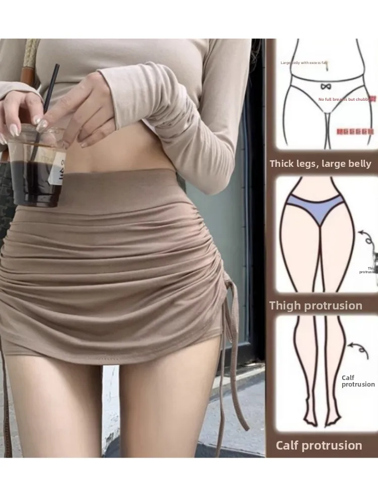Dstring Pleated Skirt Women Spring Autumn plus Size Sexy Slimming Bodycon High Waist A-Line Skirt Korean Sle
Dstring Pleated Skirt Women Spring Autumn plus Size Sexy Slimming Bodycon High Waist A-Line Skirt Korean Sle