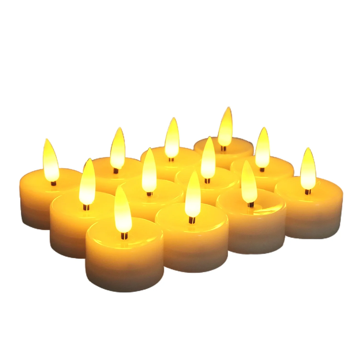 12-Pack LED 3D Flickering Tea Lights Candles - Battery-Operated Flickering Candles for Weddings, Parties, Decor
12-Pack LED 3D Flickering Tea Lights Candles - Battery-Operated Flickering Candles for Weddings, Parties, Decor