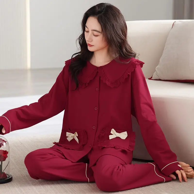 Хлопковые пижамы для пар с длинными рукавами, домашняя одежда, красный свадебный костюм, удобная одежда для сна на весну, осень, зиму, повседневная домашняя одежда, одежда для отдыха
Хлопковые пижамы для пар с длинными рукавами, домашняя одежда, красный свадебный костюм, удобная одежда для сна на весну, осень, зиму, повседневная домашняя одежда, одежда для отдыха