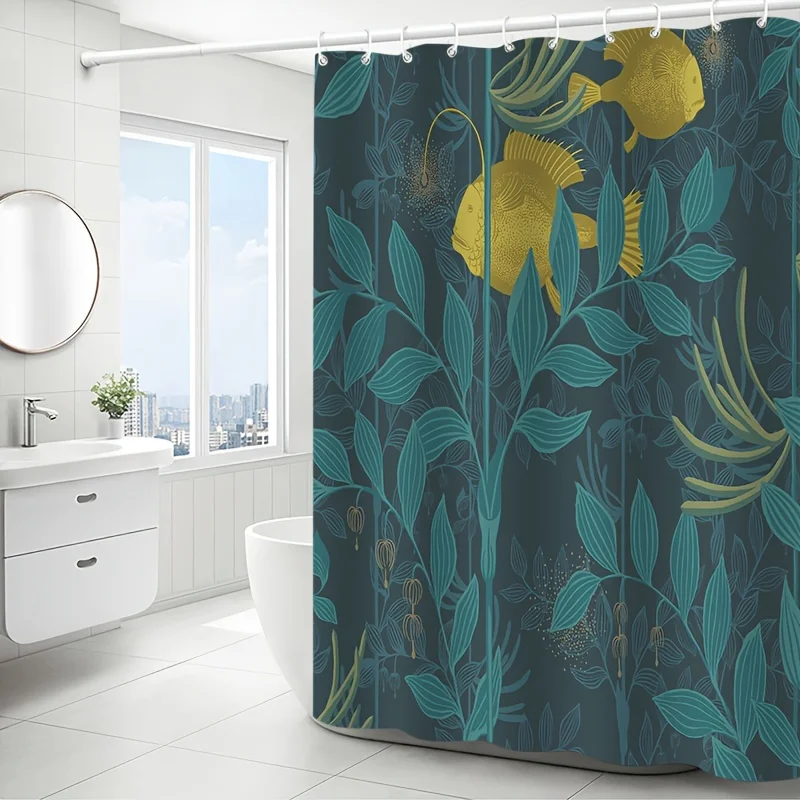 Boho Tropical Jungle Botanical Shower Curtain Liner for Bathroom Decor Leafy Green Design 180x180cm
Boho Tropical Jungle Botanical Shower Curtain Liner for Bathroom Decor Leafy Green Design 180x180cm