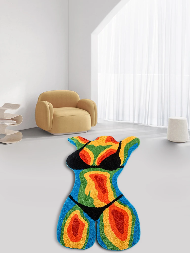Thermal Body Colorful Tufted Rug Heat Body Bikini Girl Art Area Rug for Living Room Bedroom Fluffy Aesthetic Bath Mat Home Decor
Thermal Body Colorful Tufted Rug Heat Body Bikini Girl Art Area Rug for Living Room Bedroom Fluffy Aesthetic Bath Mat Home Decor