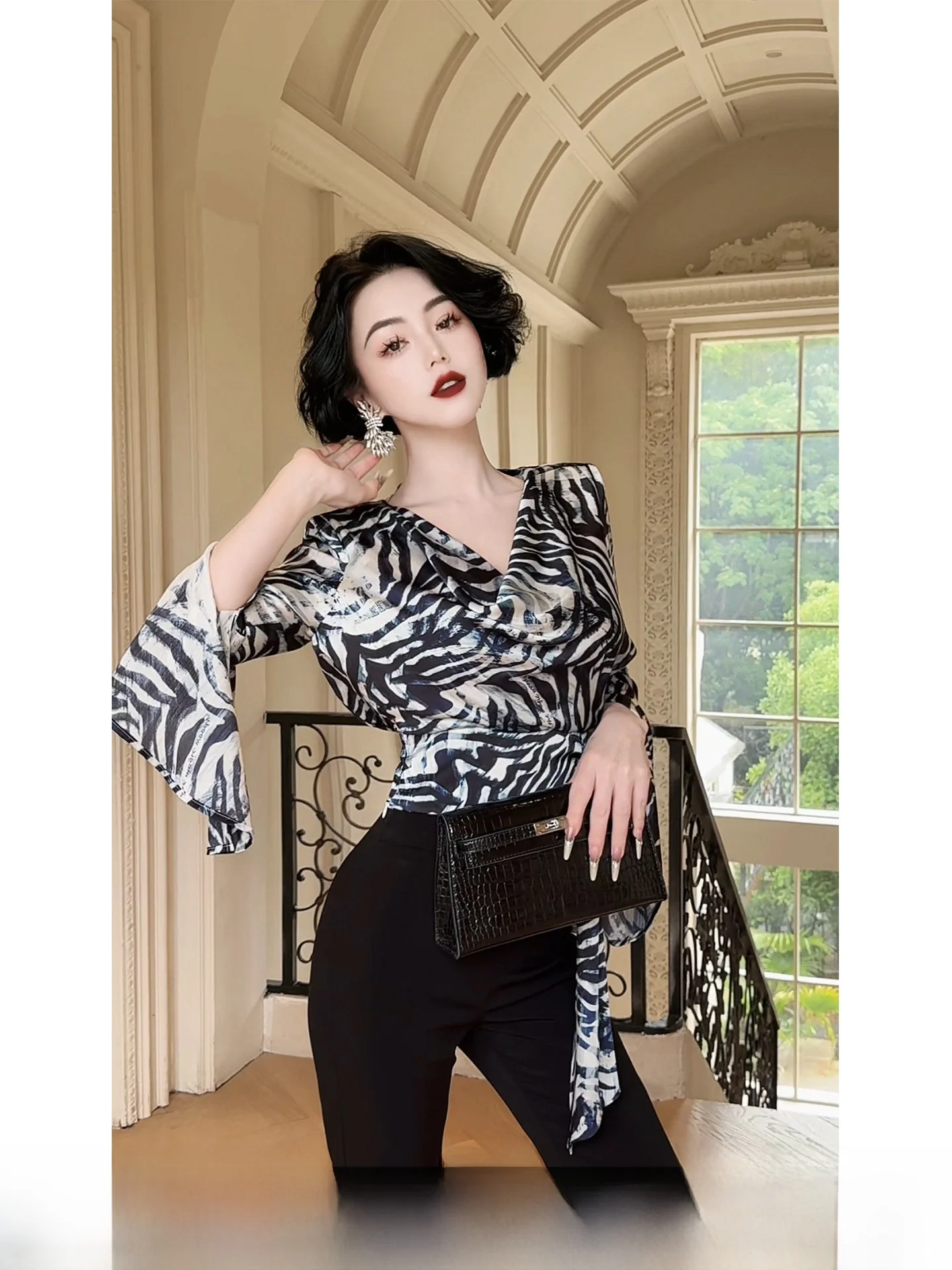 LYXJ Matisse Rhapsody Women's Summer Thin New Light Luxury Printed irt Sun Protection Slim Fit Bell Sve V-ne Regular L...
LYXJ Matisse Rhapsody Women's Summer Thin New Light Luxury Printed irt Sun Protection Slim Fit Bell Sve V-ne Regular L...