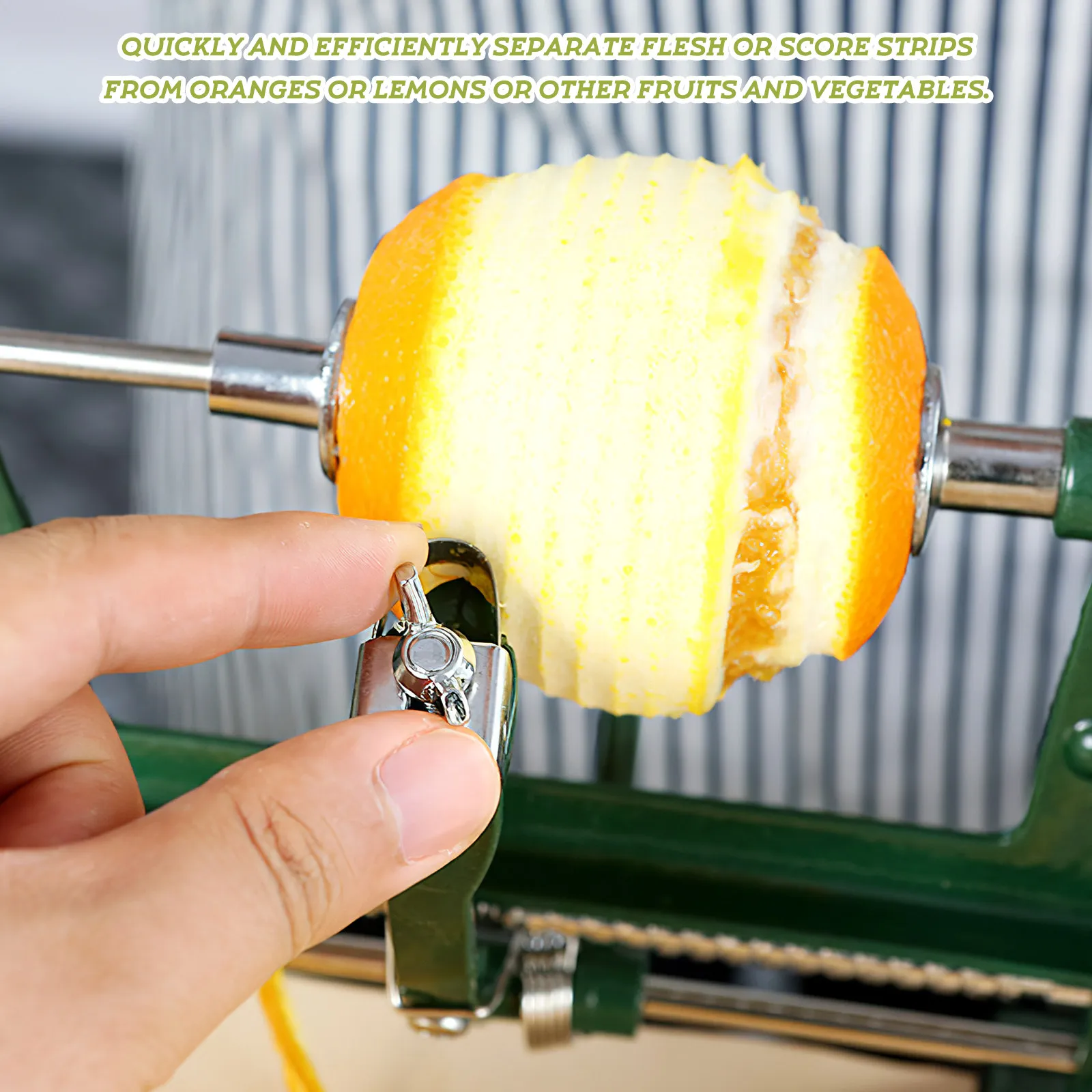Handheld Orange Peeler Fruit Vegetable Peel Remover Heavy Duty Die Cast Alloy Clamp Stable Efficient Fruit Peeling Machine
Handheld Orange Peeler Fruit Vegetable Peel Remover Heavy Duty Die Cast Alloy Clamp Stable Efficient Fruit Peeling Machine