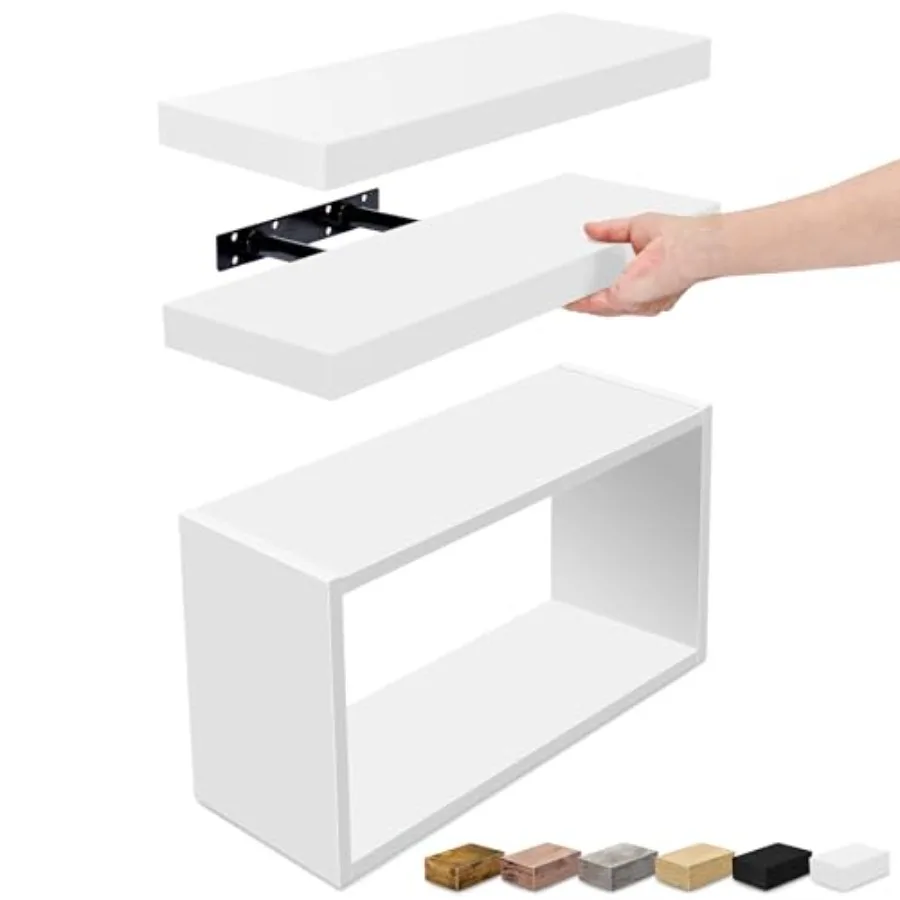 Floating Shelves for Wall Set of 3 - Bathroom Shelves for Wall Storage, Over Toilet, Bedroom, Farmhouse, Decor - 2 Floating She
Floating Shelves for Wall Set of 3 - Bathroom Shelves for Wall Storage, Over Toilet, Bedroom, Farmhouse, Decor - 2 Floating She