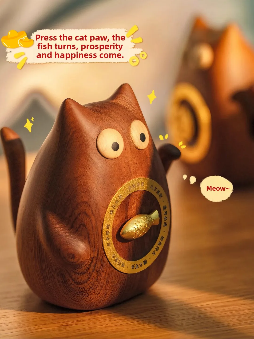 Lucky Wooden Sculpture Desktop Decoration Healing Transient Moving Gift Customizable Handmade Craft Good Luck Wish
Lucky Wooden Sculpture Desktop Decoration Healing Transient Moving Gift Customizable Handmade Craft Good Luck Wish