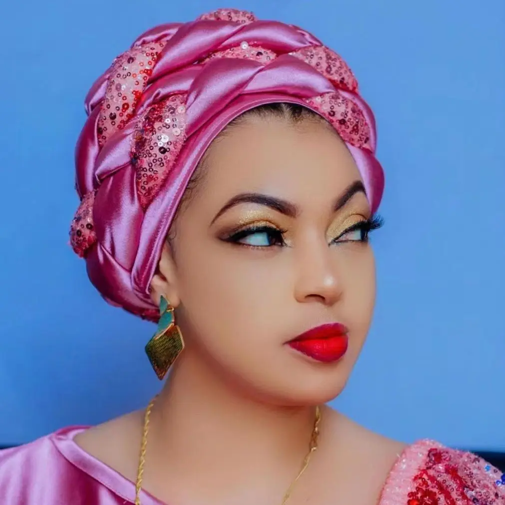 Elegant Sequins Braids Turban Cap African Auto Gele Headtie Ladies Head Wraps Muslim Hijab Hat Turbans for Women Latest 2022
Elegant Sequins Braids Turban Cap African Auto Gele Headtie Ladies Head Wraps Muslim Hijab Hat Turbans for Women Latest 2022