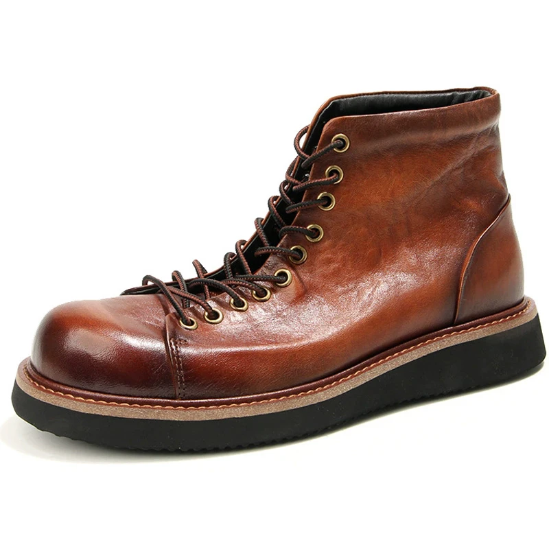 Высококачественные мужские ботинки, высокие мужские туфли в стиле ретро, мужские ботильоны из воловьей кожи, ботинки из натуральной кожи, мужская повседневная обувь ручной работы, 2026
Высококачественные мужские ботинки, высокие мужские туфли в стиле ретро, мужские ботильоны из воловьей кожи, ботинки из натуральной кожи, мужская повседневная обувь ручной работы, 2026