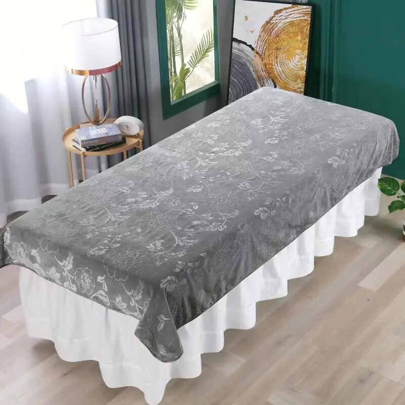 1PC Massage Beauty Bed Sheets Floral Embossed Flannel Velvet Salons SPA Bedclothes Breath Hole Lightweight Tablecloth
1PC Massage Beauty Bed Sheets Floral Embossed Flannel Velvet Salons SPA Bedclothes Breath Hole Lightweight Tablecloth
