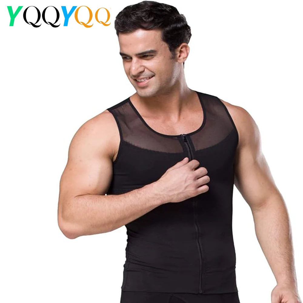 Men Waist Trainer Cincher Compression Vest, Full Abdomen Belly Slim Corset Sweat Resistant Slimming Underwear Gym Travel Daily
Men Waist Trainer Cincher Compression Vest, Full Abdomen Belly Slim Corset Sweat Resistant Slimming Underwear Gym Travel Daily