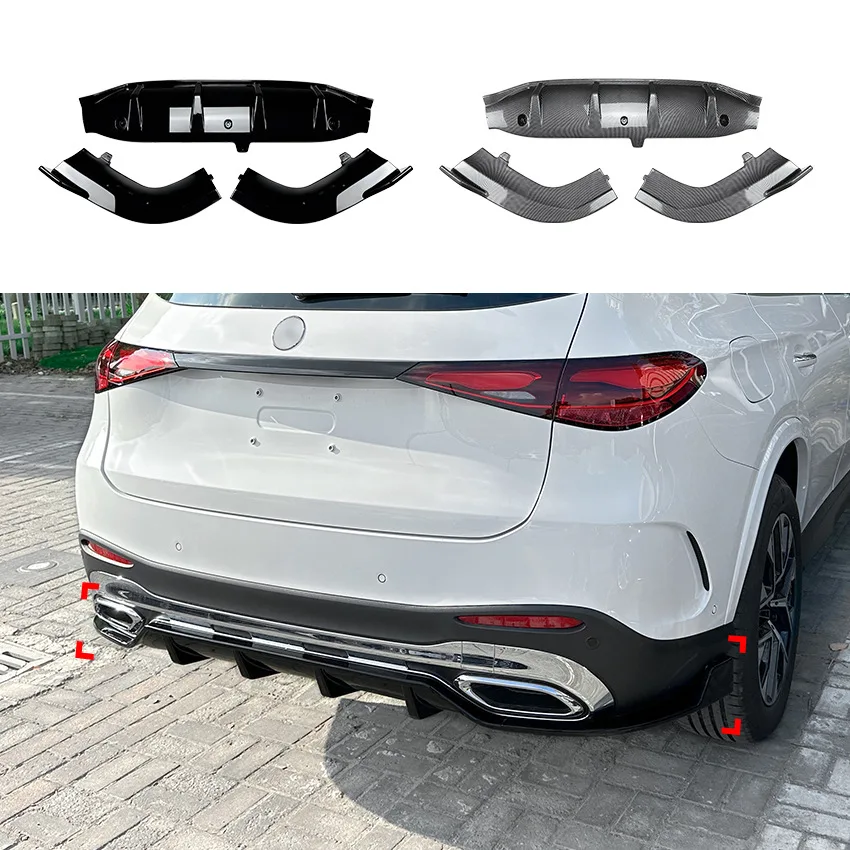 For Mercedes Benz GLC Class X254 GLC260 300 2023+ Car Rear Bumper Diffuser Lip Splitter Apron Bodykit Exterior Tuning Accessorie
For Mercedes Benz GLC Class X254 GLC260 300 2023+ Car Rear Bumper Diffuser Lip Splitter Apron Bodykit Exterior Tuning Accessorie
