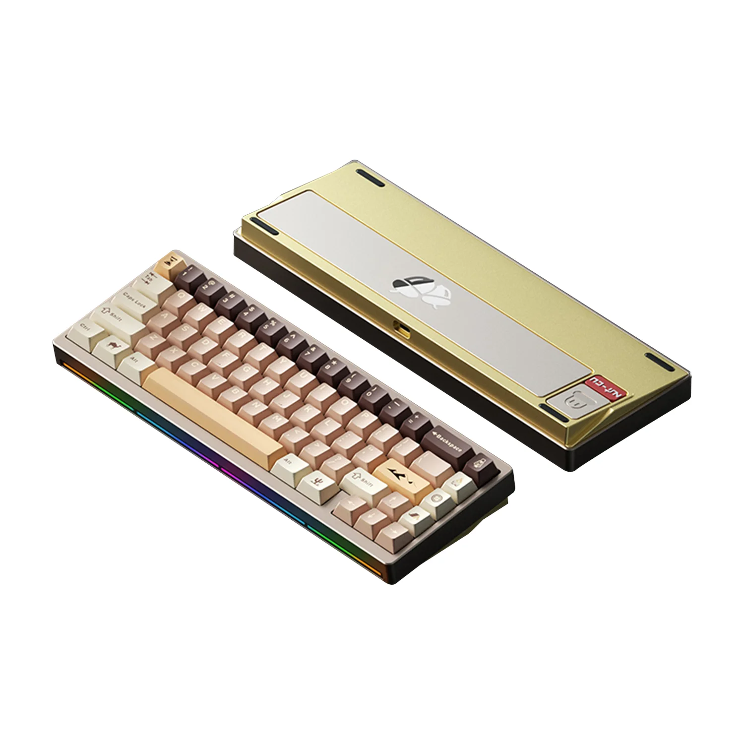Игровая клавиатура Weikav NUT65CU с медной пластиной, корпусом из алюминиевого сплава и латуни, беспроводная, три режима подключения, с возможностью горячей замены переключателей, крепление Gasket, RGB-подсветка, поддержка QMK/VIA
Игровая клавиатура Weikav NUT65CU с медной пластиной, корпусом из алюминиевого сплава и латуни, беспроводная, три режима подключения, с возможностью горячей замены переключателей, крепление Gasket, RGB-подсветка, поддержка QMK/VIA