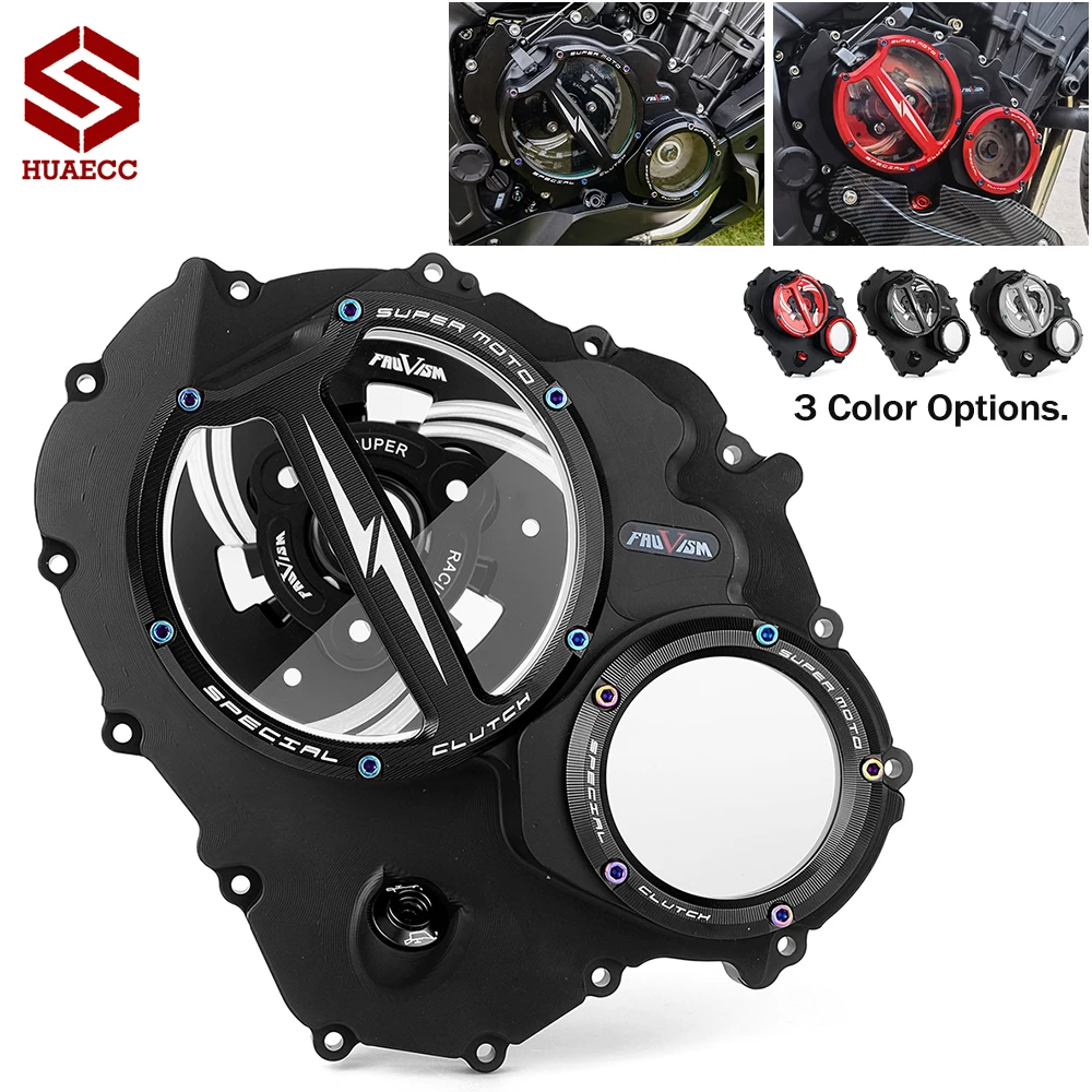 CNC Racing Clear Clutch Cover & Spring Retainer R for Honda CBR650R 2019-2024 CB650R 2019-2023 CBR CB 650 R
CNC Racing Clear Clutch Cover & Spring Retainer R for Honda CBR650R 2019-2024 CB650R 2019-2023 CBR CB 650 R