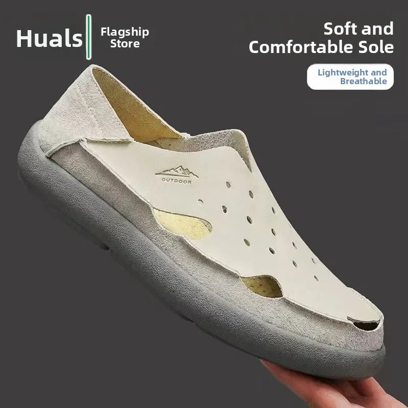 Men's Sandals 2026 New Summer Outdoor Wear Anti-slip Wear-resistant Driving Full Wrap Sports Leisure Soft Bottom Beach Shoes
Men's Sandals 2026 New Summer Outdoor Wear Anti-slip Wear-resistant Driving Full Wrap Sports Leisure Soft Bottom Beach Shoes