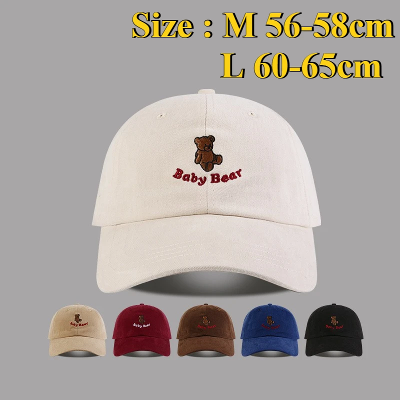 XXL Oversized Baseball Caps Big Size Bear Letters Embroidery Wide Brim Cotton Adjustable Vintage Hat for for Big Head Men Women
XXL Oversized Baseball Caps Big Size Bear Letters Embroidery Wide Brim Cotton Adjustable Vintage Hat for for Big Head Men Women