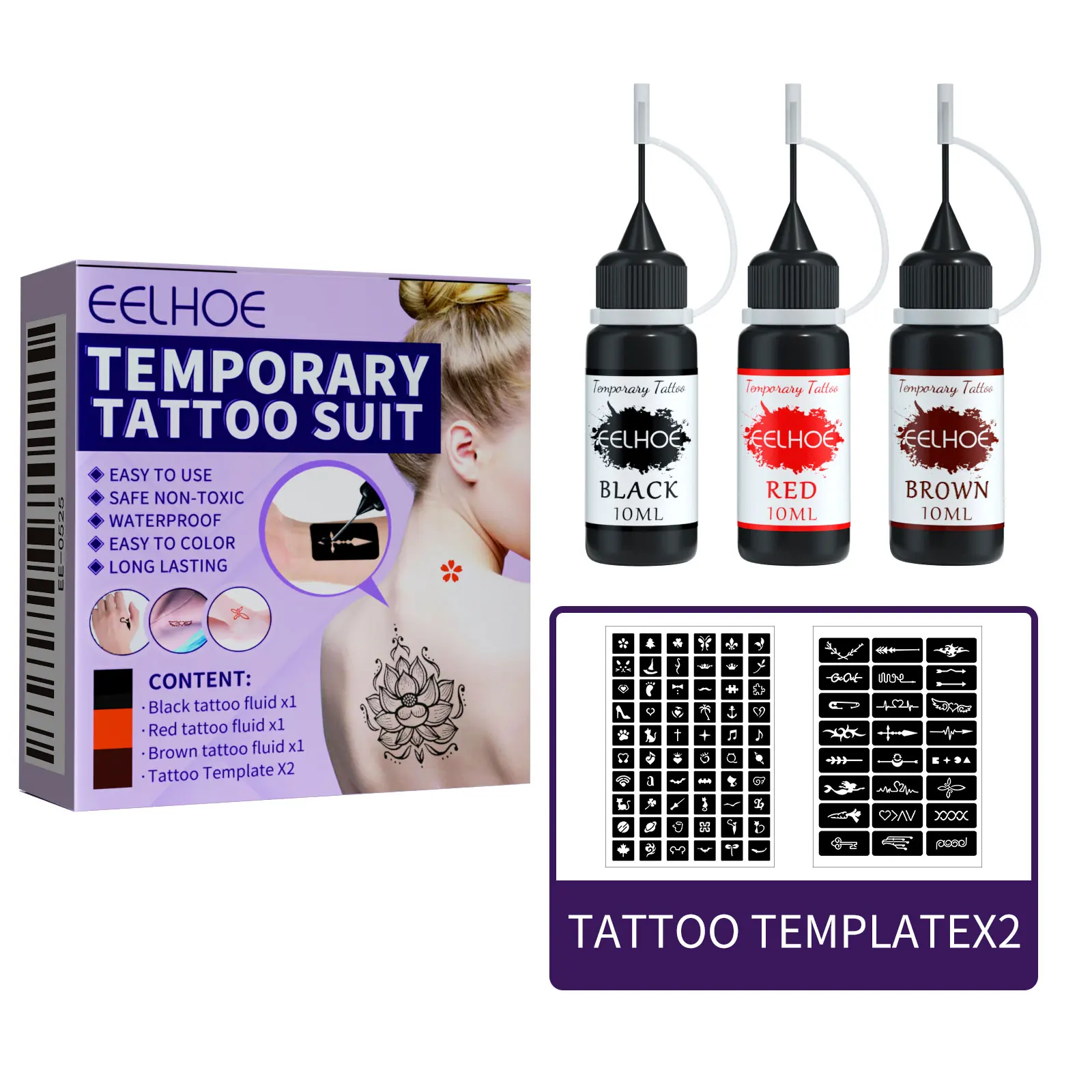 Juice Tattoo Set Waterproof Temporary Juice Skin Tattoo Liquid Hollow Pattern Embroidery Template
Juice Tattoo Set Waterproof Temporary Juice Skin Tattoo Liquid Hollow Pattern Embroidery Template