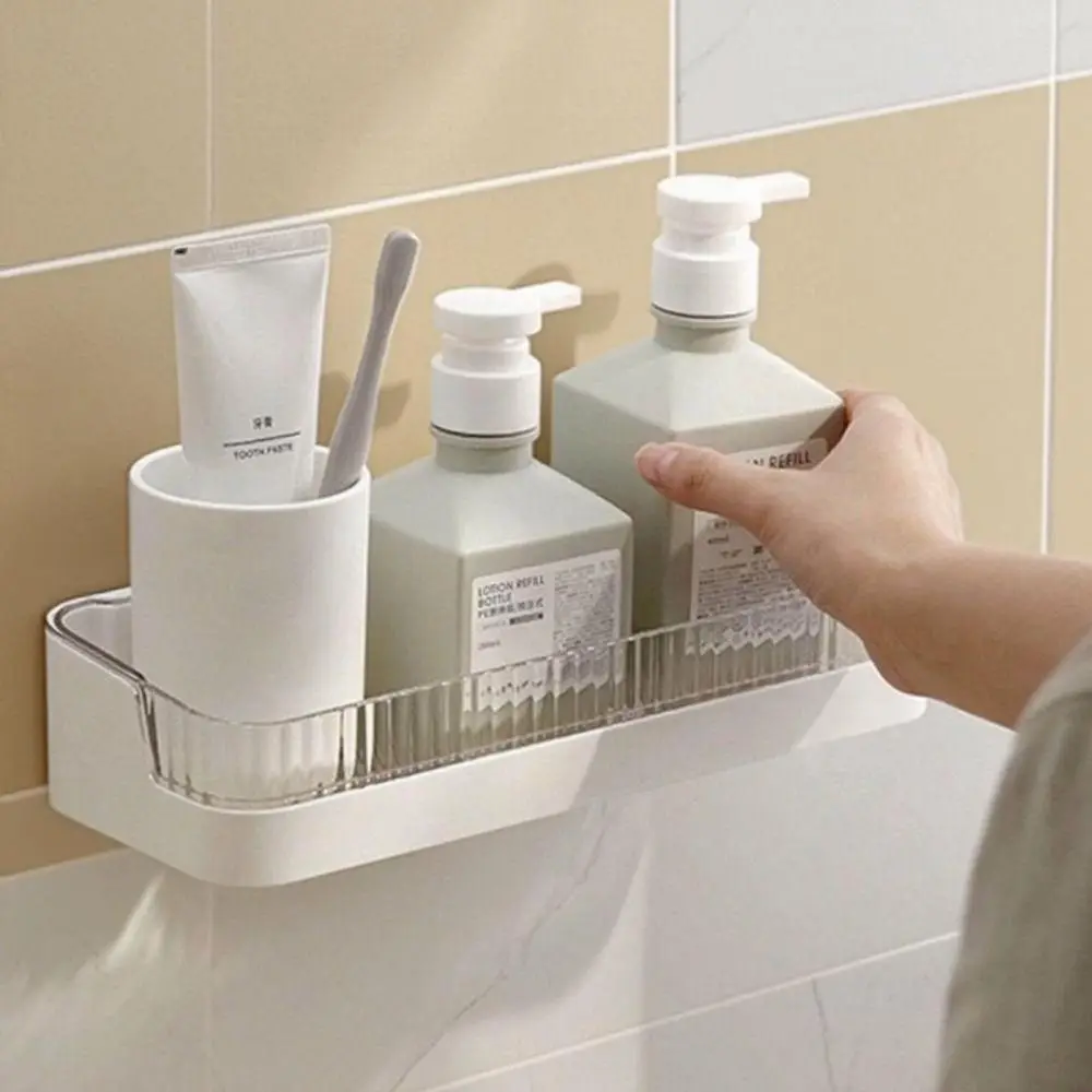 Wall Mounted Bathroom Storage Rack Plastic No Nail Toiletries Holder Space Saving Rustproof Bathroom Shelf Kitchen
Wall Mounted Bathroom Storage Rack Plastic No Nail Toiletries Holder Space Saving Rustproof Bathroom Shelf Kitchen