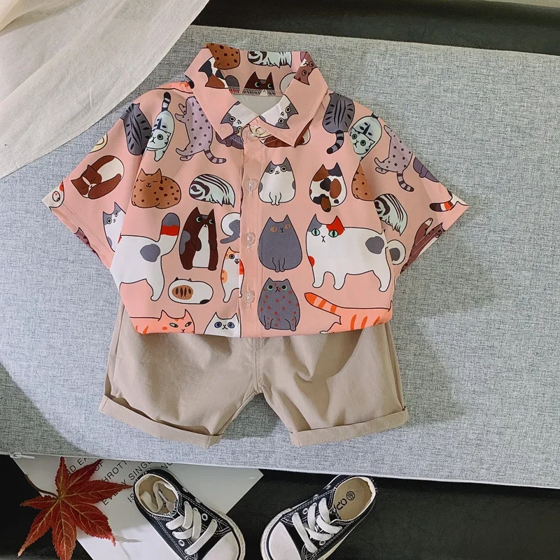 New Summer Baby Boys Clothes Suit Children Casual Cartoon Shirt Shorts 2Pcs/Sets Toddler Costume Infant Outfits Kids Tracksuits
New Summer Baby Boys Clothes Suit Children Casual Cartoon Shirt Shorts 2Pcs/Sets Toddler Costume Infant Outfits Kids Tracksuits