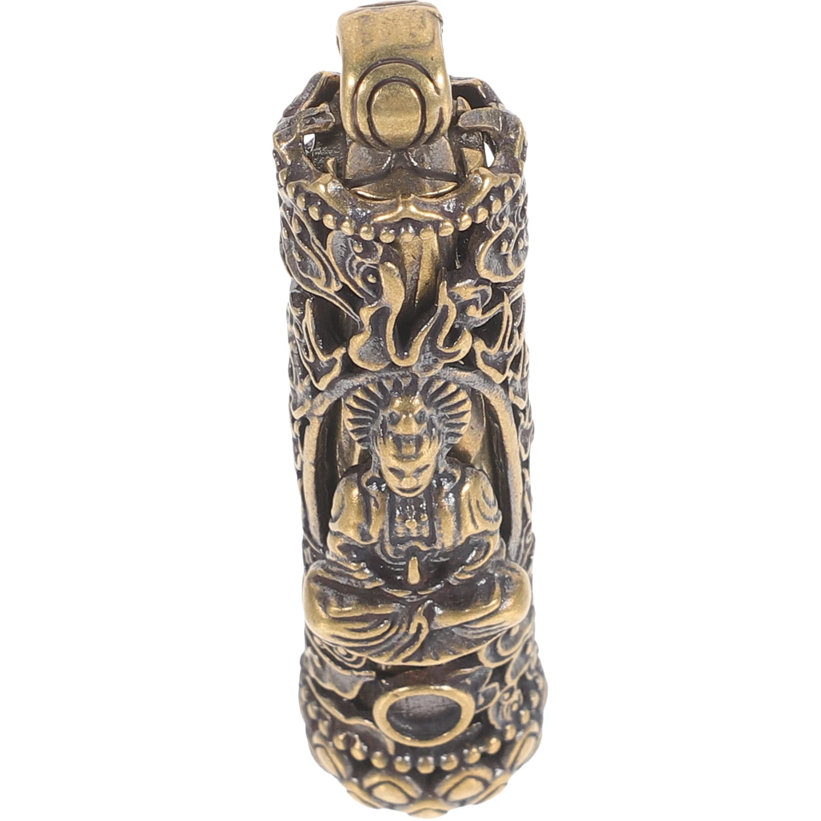 Retro Copper Buddha Pendant Vintage Brass Keychain Charm Durable Compact Hanging nament Multipurpose Bag Accessory Jewelry Craft
Retro Copper Buddha Pendant Vintage Brass Keychain Charm Durable Compact Hanging nament Multipurpose Bag Accessory Jewelry Craft