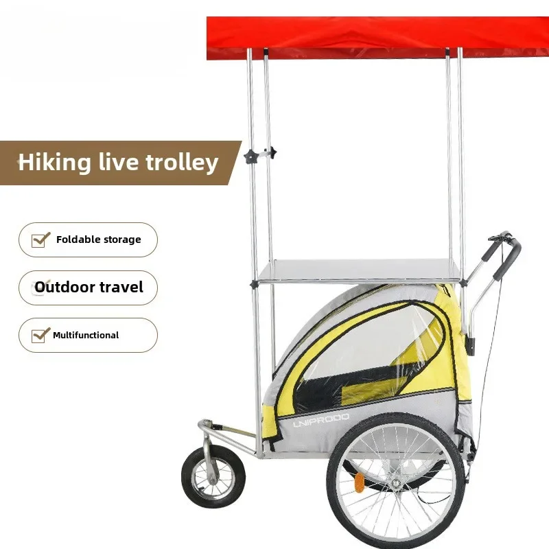 Outdoor Hiking Live Pet Trolley Long Distance Travel Luggage Trolley with Universal Wheel Canopy Pet Trailer
Outdoor Hiking Live Pet Trolley Long Distance Travel Luggage Trolley with Universal Wheel Canopy Pet Trailer