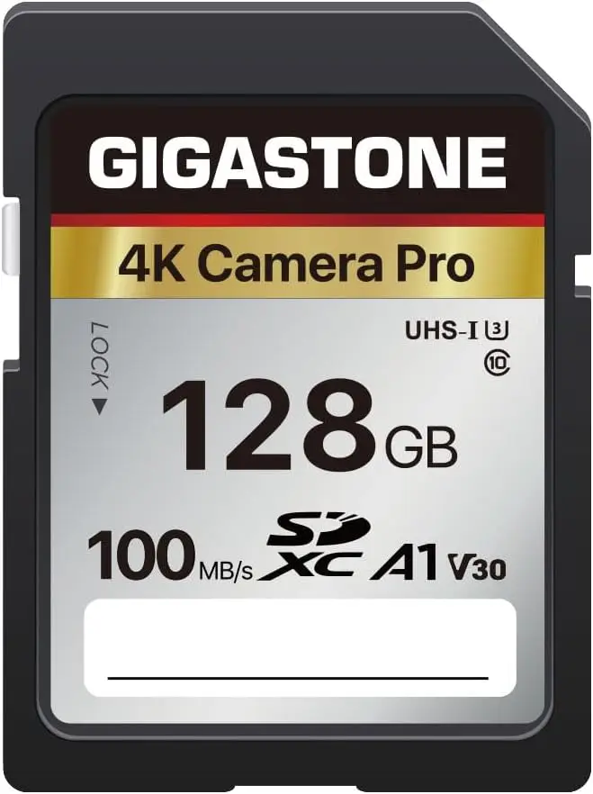 128GB SD Card, A1 V30 4K UHD Video, 100MB/s Read, 5-Year Data Recovery, 1 Mini Case
128GB SD Card, A1 V30 4K UHD Video, 100MB/s Read, 5-Year Data Recovery, 1 Mini Case