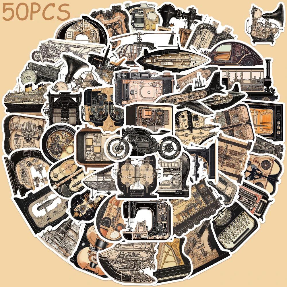 50pcs Vintage Mechanical Television Stickers Decals For Laptop Suitcase Skateboard Helmet DIY Aesthetic Waterproof Stickers
50pcs Vintage Mechanical Television Stickers Decals For Laptop Suitcase Skateboard Helmet DIY Aesthetic Waterproof Stickers