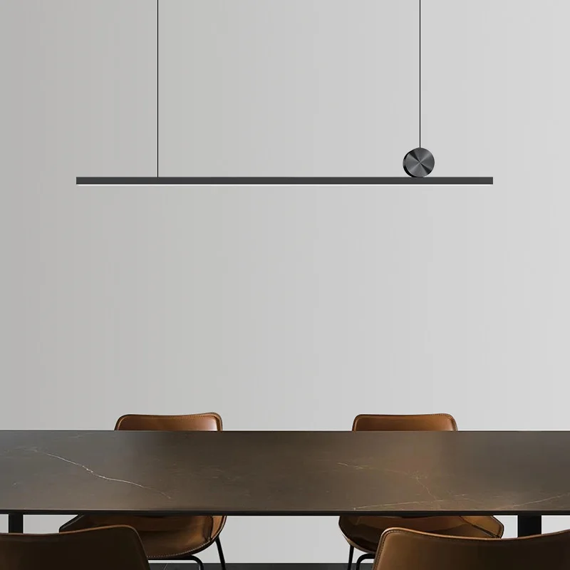 Restaurant chandelier Nordic minimalist one-word aluminum restaurant light Bar geometric dining table No main
Restaurant chandelier Nordic minimalist one-word aluminum restaurant light Bar geometric dining table No main