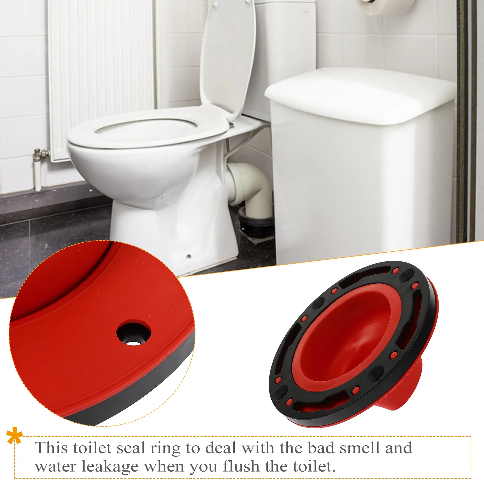 1Set Universal Toilet Bowl Sealing Ring Anti-Leakage Silicone Gasket Strong Sealing Effect Easy to Install Remove
1Set Universal Toilet Bowl Sealing Ring Anti-Leakage Silicone Gasket Strong Sealing Effect Easy to Install Remove