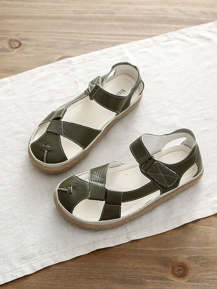 Summer 2026 New Leather Sandals Flat Bottom Hollow out Toe Roman Style Women's Casual Shoes Comfortable Sensation Low Heel
Summer 2026 New Leather Sandals Flat Bottom Hollow out Toe Roman Style Women's Casual Shoes Comfortable Sensation Low Heel