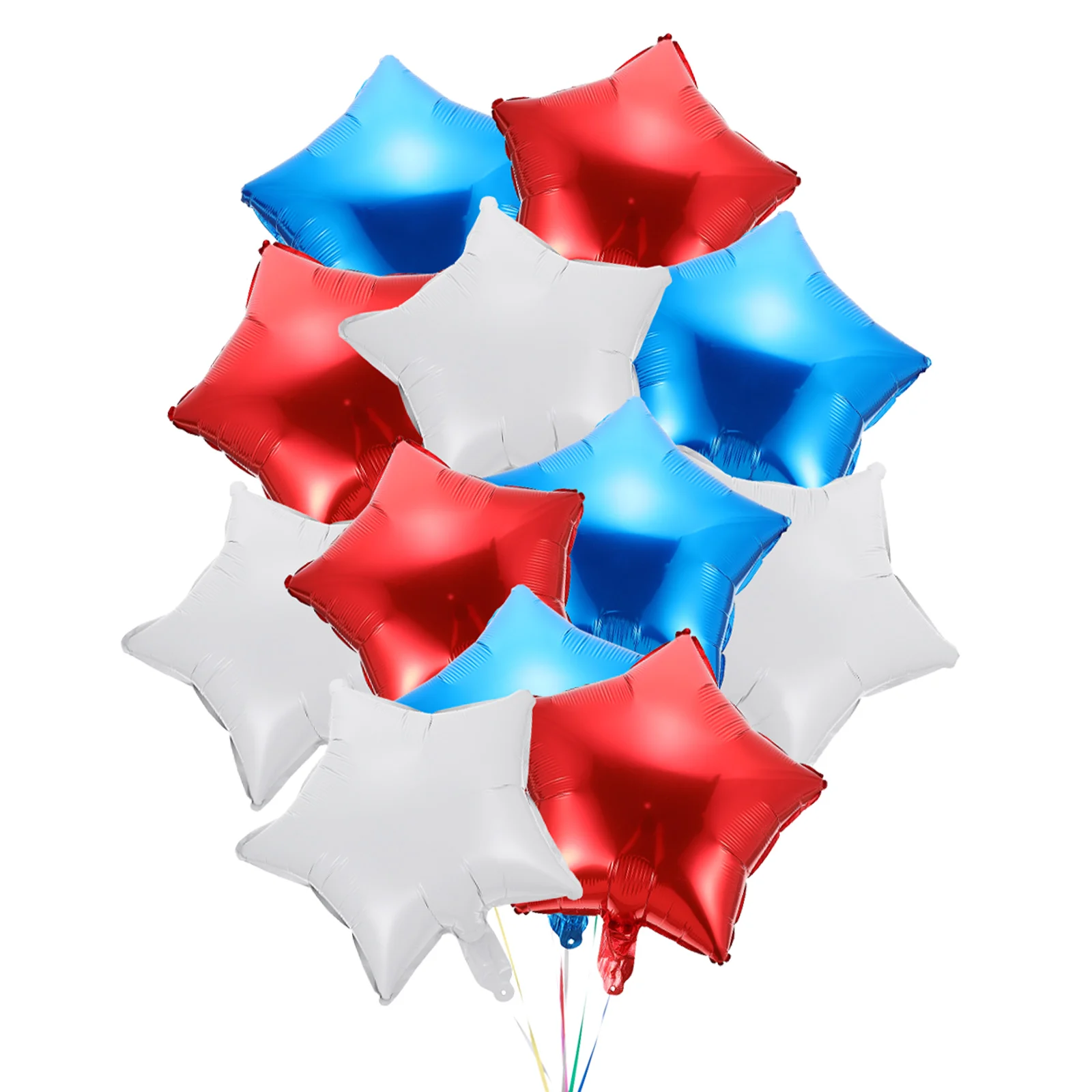 12Pcs Red White Blue Aluminum Foil Star Balloons Patriotic Party Scene Decoration 4th of July Independence Day Props
12Pcs Red White Blue Aluminum Foil Star Balloons Patriotic Party Scene Decoration 4th of July Independence Day Props