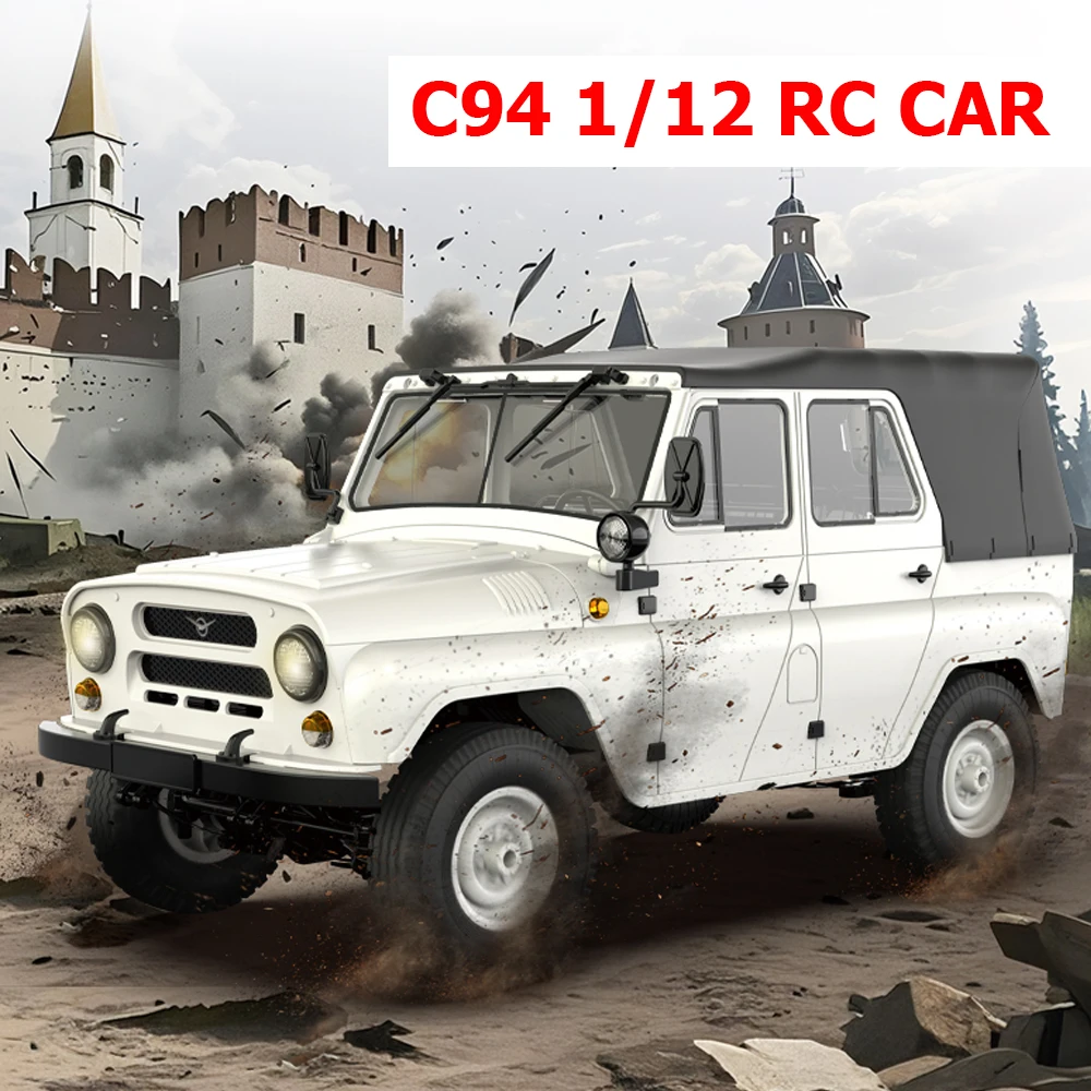 WPL C94 1/12 RC Car 4WD UAZ-469 Simulation 2.4G Remote Control Car Off Road Climbing Vehicle LED Light RC Car Toy As Gift
WPL C94 1/12 RC Car 4WD UAZ-469 Simulation 2.4G Remote Control Car Off Road Climbing Vehicle LED Light RC Car Toy As Gift