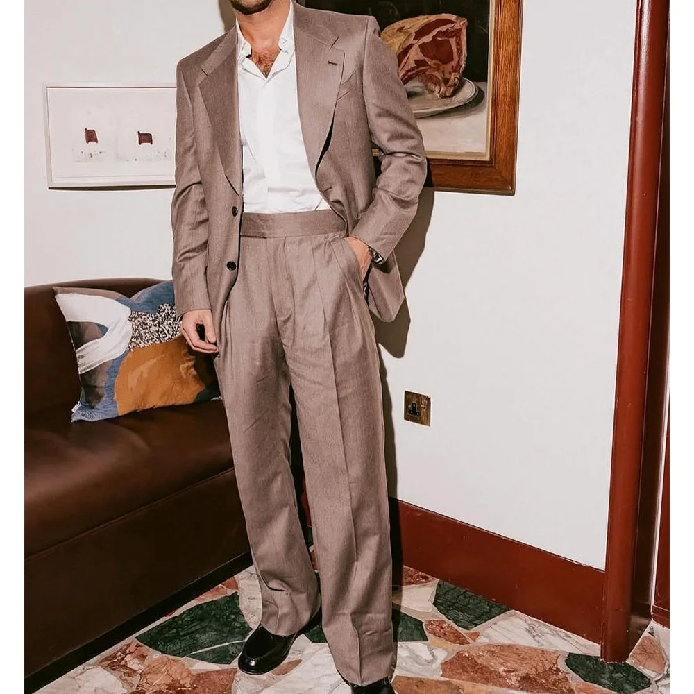 Men's Two Piece Suit Slim Fit Single Breasted Notch Lapel Formal Business Suits Tuxedo Blazer Jacket with Tapered Pants Stylish
Men's Two Piece Suit Slim Fit Single Breasted Notch Lapel Formal Business Suits Tuxedo Blazer Jacket with Tapered Pants Stylish