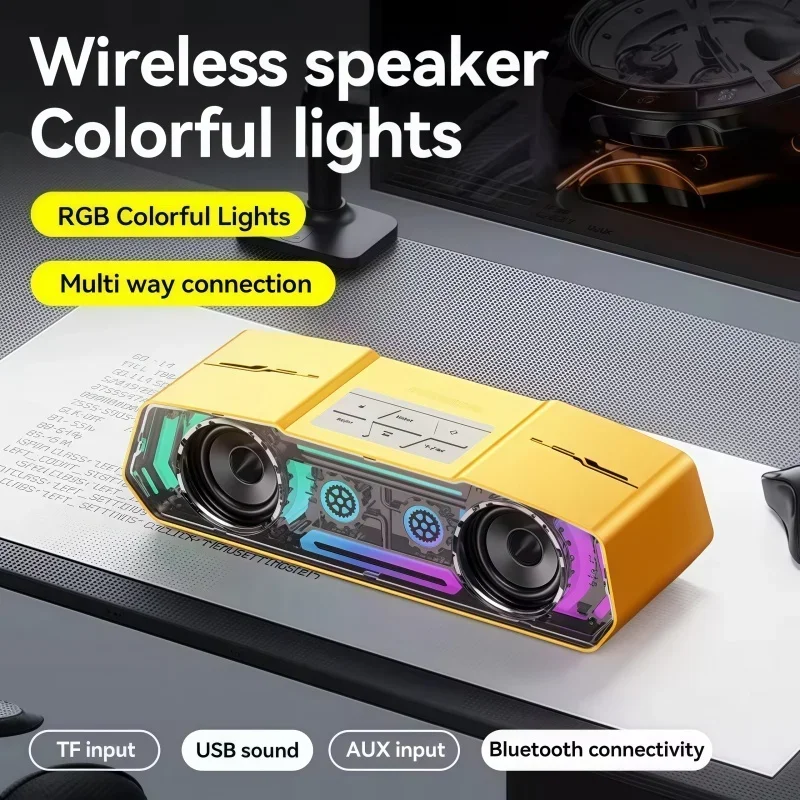 JY-45stereo Surround Sound High-quality Wireless Bluetooth Speaker Subwoofer RGB Light Desktop Home Party Bluetooth Caixa De Som
JY-45stereo Surround Sound High-quality Wireless Bluetooth Speaker Subwoofer RGB Light Desktop Home Party Bluetooth Caixa De Som