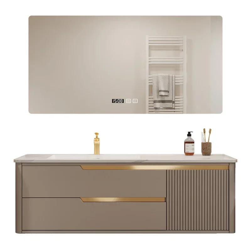 Superior Rock plate seamless ceramic basin bathroom cabinet combination bathroom wash basin bathroom cabinet customization
Superior Rock plate seamless ceramic basin bathroom cabinet combination bathroom wash basin bathroom cabinet customization