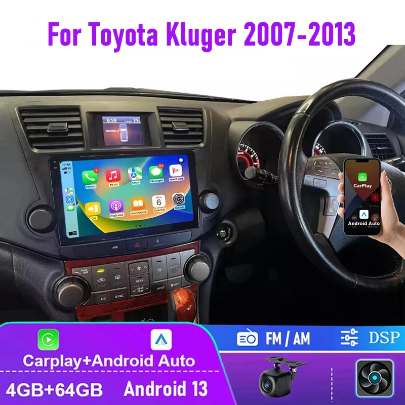 10" For Toyota Kluger 2007-2013 Head Unit Radio Wireless CarPlay Apple Android 13 AM GPS 4+64GB Navi BT Integrated System
10" For Toyota Kluger 2007-2013 Head Unit Radio Wireless CarPlay Apple Android 13 AM GPS 4+64GB Navi BT Integrated System