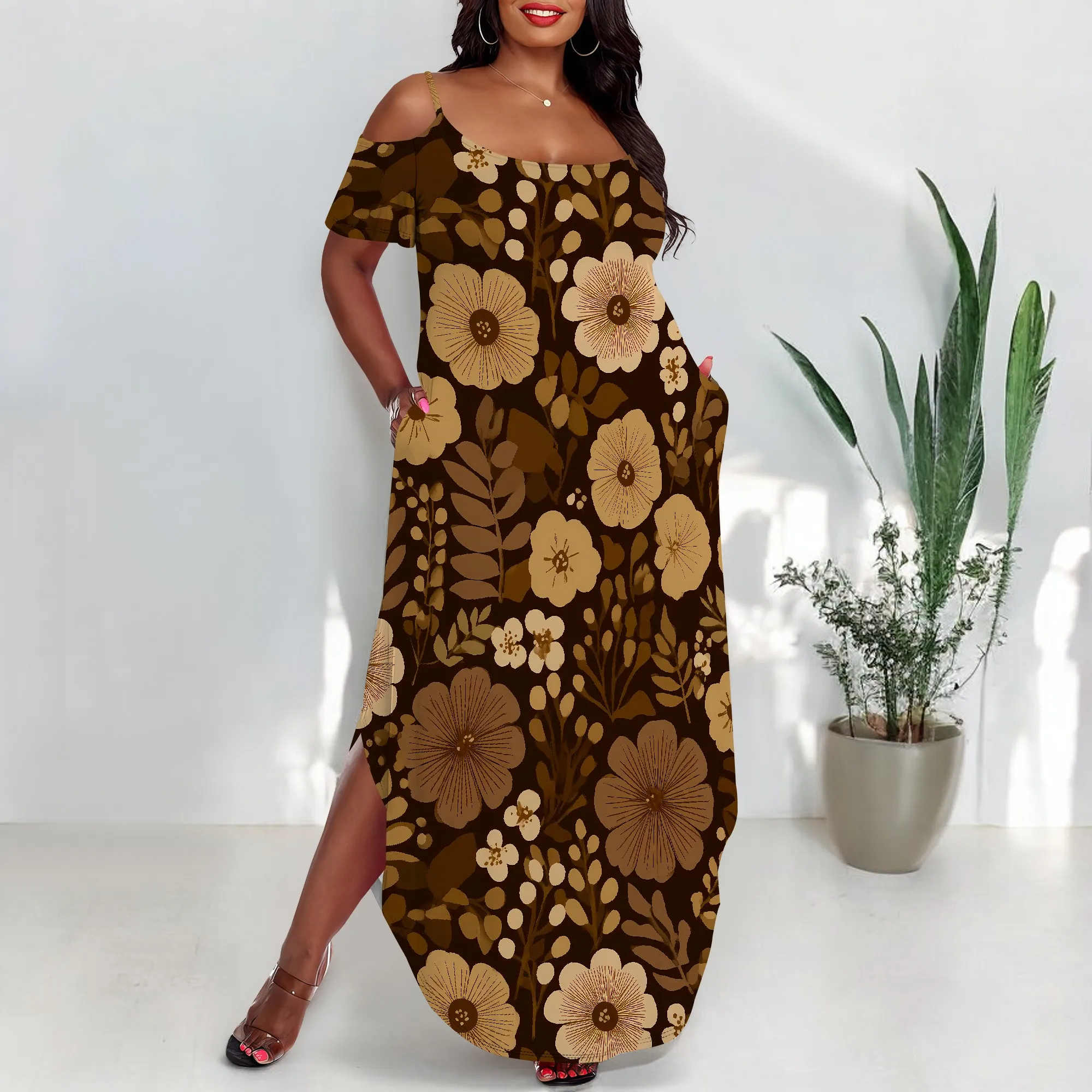 Plus Size Vintage Floral Print Maxi Dress Off Shoulder Casual Summer Vacation Long Dress
Plus Size Vintage Floral Print Maxi Dress Off Shoulder Casual Summer Vacation Long Dress