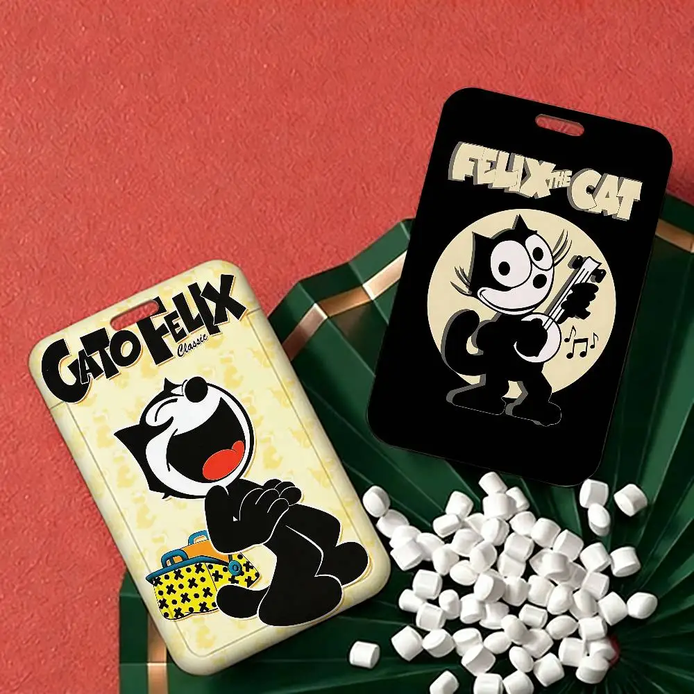Curious animated characters F-Felix cat ID Card Holders Lanyards Girls Door Card Case Hanging Rope Women Badge Holder
Curious animated characters F-Felix cat ID Card Holders Lanyards Girls Door Card Case Hanging Rope Women Badge Holder