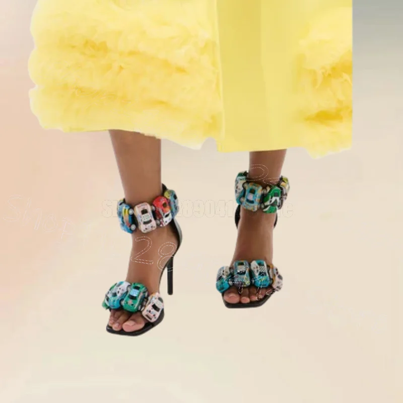Colorful Crystal Decor Open Toe Sandals Ankle Buckle Strap Women Shoes Thin High Heels Fashion Banquet 2025 Zapatos Para Mujere
Colorful Crystal Decor Open Toe Sandals Ankle Buckle Strap Women Shoes Thin High Heels Fashion Banquet 2025 Zapatos Para Mujere