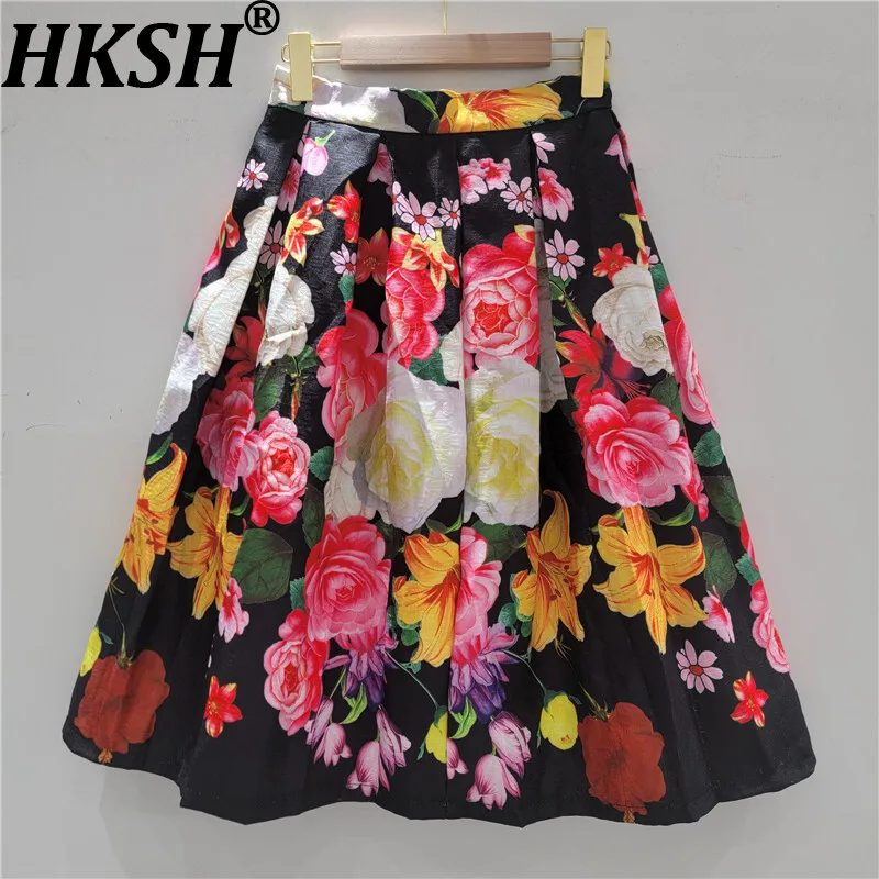 HKSH Summer New Tide Chic Skirt Flower Printed Pleated A-line Korean High-End Elegant Fashion Casual Stylish Short Skirts HK9077
HKSH Summer New Tide Chic Skirt Flower Printed Pleated A-line Korean High-End Elegant Fashion Casual Stylish Short Skirts HK9077