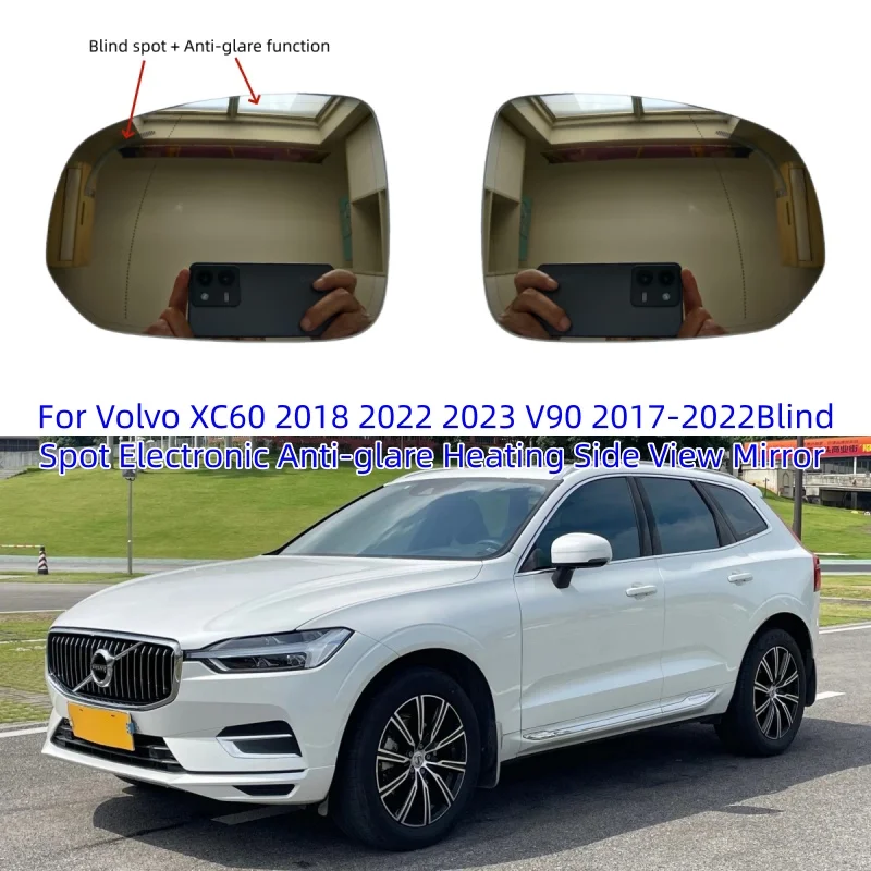 For Volvo XC60 2018 2022 2023 V90 2017-2022Blind Spot Electronic Anti-glare Heating Side View Mirror Convex Heated
For Volvo XC60 2018 2022 2023 V90 2017-2022Blind Spot Electronic Anti-glare Heating Side View Mirror Convex Heated