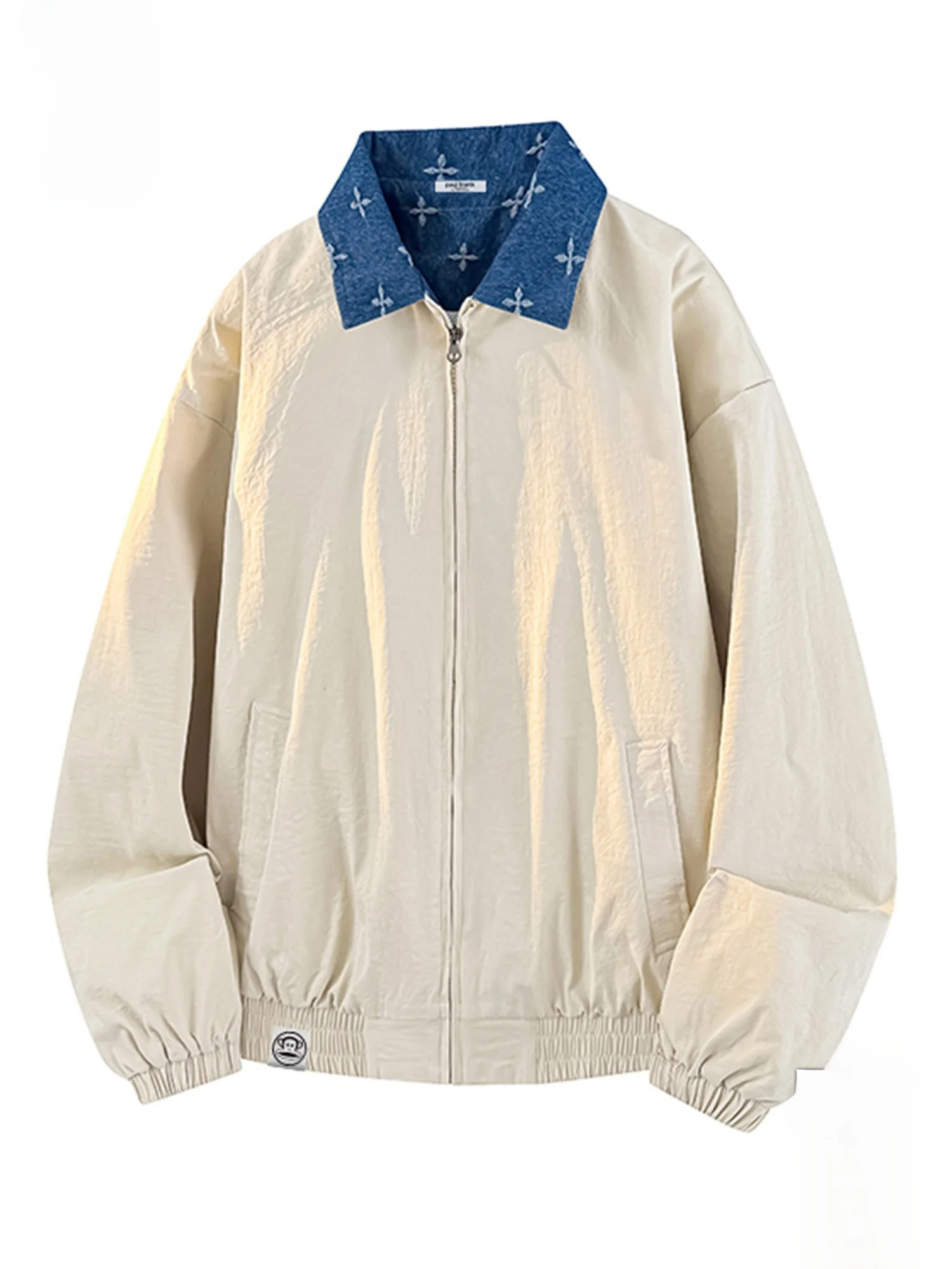 PaulFrank Loose Fit Collared Jaet for Men Spring Season Big Mouth Monkey Splicing Design Casual Outerwear Polyester Fiber
PaulFrank Loose Fit Collared Jaet for Men Spring Season Big Mouth Monkey Splicing Design Casual Outerwear Polyester Fiber