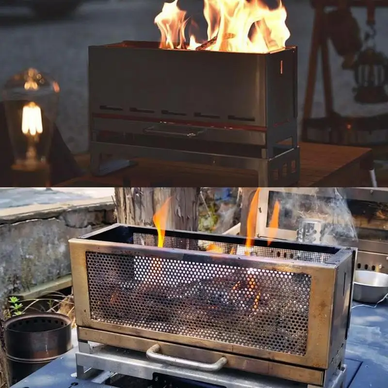 Outdoor camping wood stove IGT camping stove picnic BBQ half unit fire table Portable Backpacking Camping Stoves Cooking Burner
Outdoor camping wood stove IGT camping stove picnic BBQ half unit fire table Portable Backpacking Camping Stoves Cooking Burner