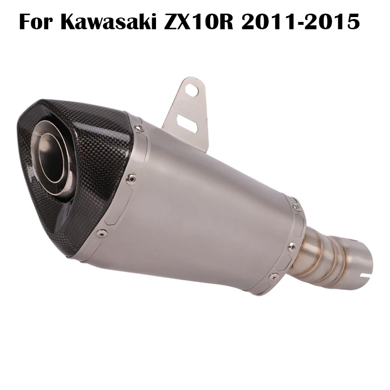 For Kawasaki ZX10R 2011-15 51mm Motorcycle Exhaust System Muffler Tail Pipe With DB Killer Slip-On Original Tube Stainless Steel
For Kawasaki ZX10R 2011-15 51mm Motorcycle Exhaust System Muffler Tail Pipe With DB Killer Slip-On Original Tube Stainless Steel