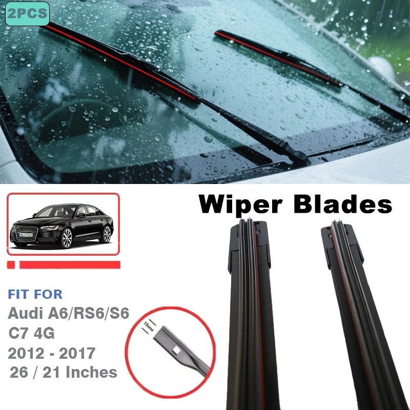 Front Wiper Blades Set For Audi A6 RS6 S6 C7 4G 2012 2013 2014 2015 2016 2017 Allroad Avant 26"+21" Window Windscreen Windshield
Front Wiper Blades Set For Audi A6 RS6 S6 C7 4G 2012 2013 2014 2015 2016 2017 Allroad Avant 26"+21" Window Windscreen Windshield