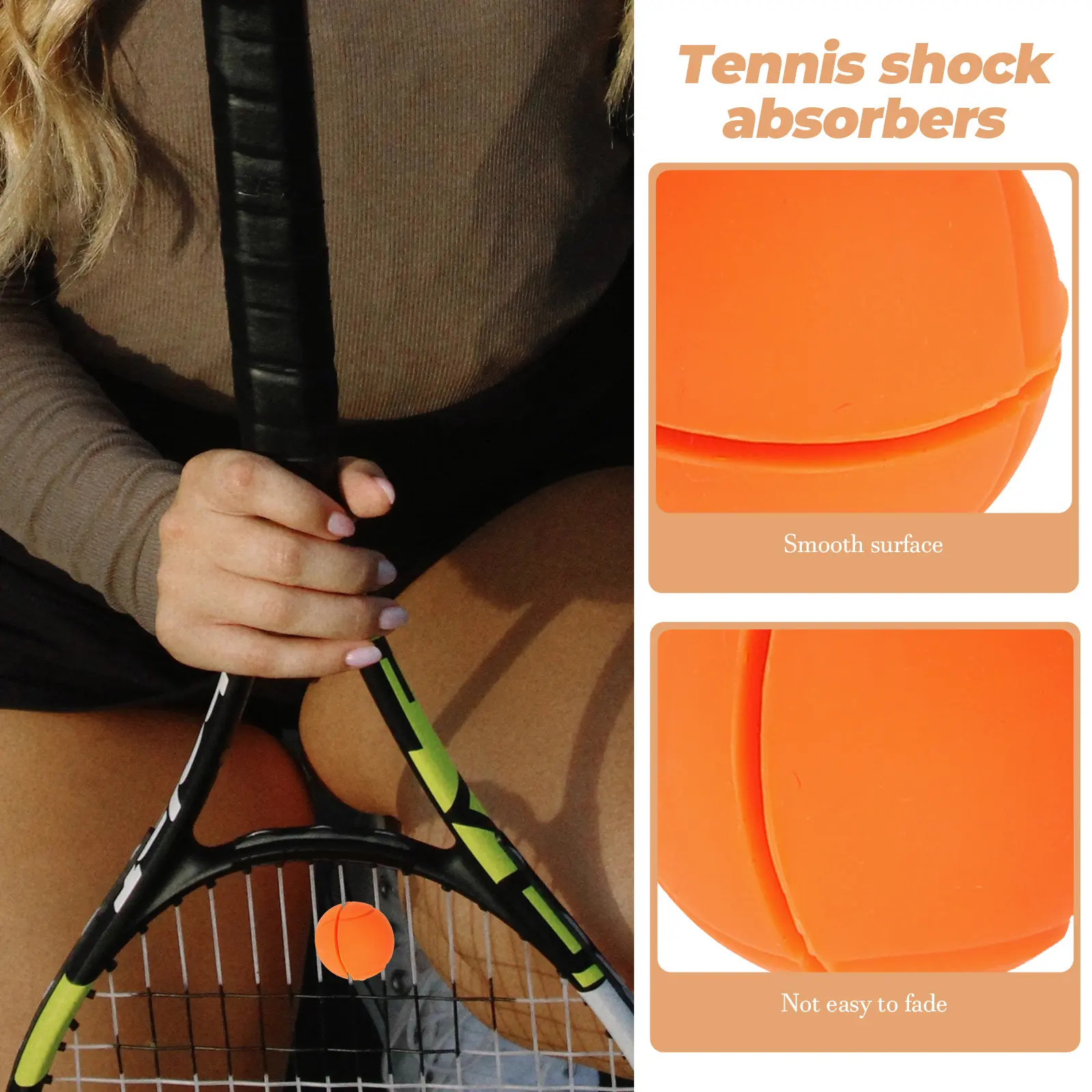 4Pcs Tennis Racket Vibration Dampeners Shock Absorber for Reduced Impact Stability Enhanced Grip Personality Expression Tennis
4Pcs Tennis Racket Vibration Dampeners Shock Absorber for Reduced Impact Stability Enhanced Grip Personality Expression Tennis