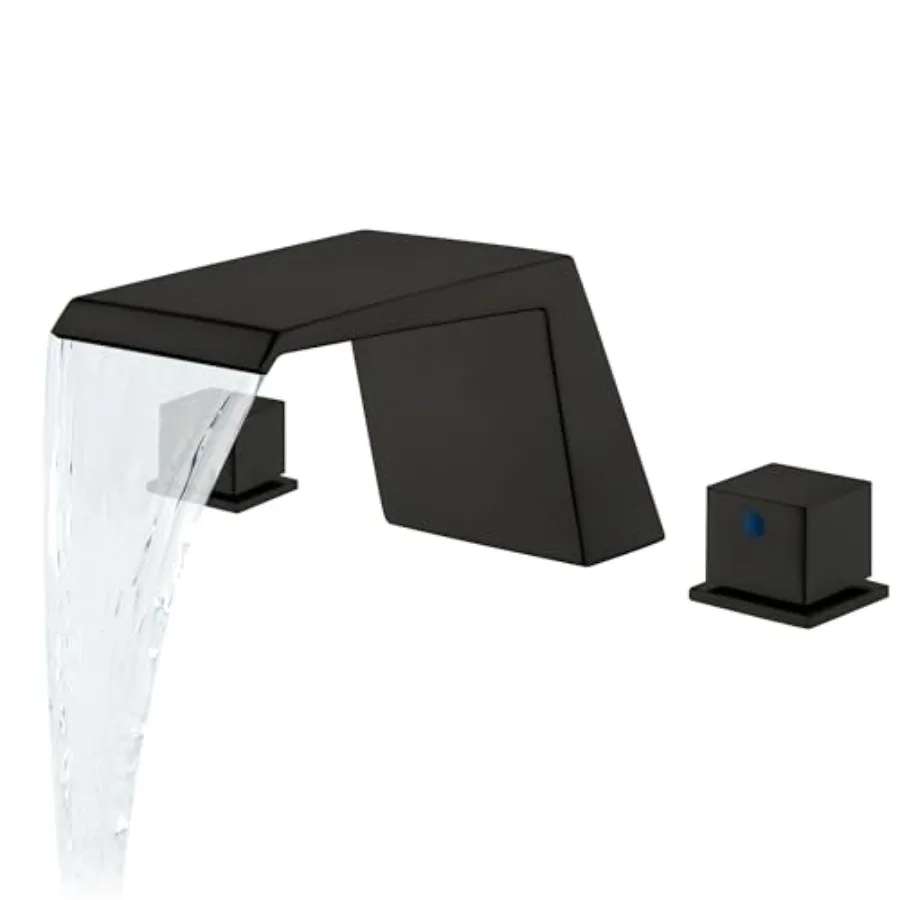 Deck Mount Tub Faucet, Roman Tub Faucet Set 3 Hole High Flow Bathtub Faucets with 2 Handle Waterfall Tub Filler
Deck Mount Tub Faucet, Roman Tub Faucet Set 3 Hole High Flow Bathtub Faucets with 2 Handle Waterfall Tub Filler