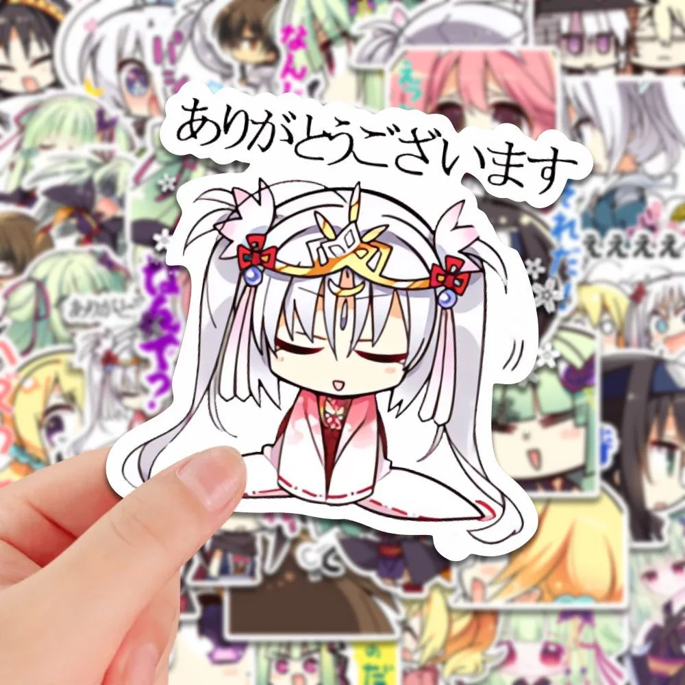 48PCS Anime Senren Banka Mako Tomotake Yoshino Stickers Laptop Guitar Phone Lage Waterproof Graffiti Helmet Car Decal
48PCS Anime Senren Banka Mako Tomotake Yoshino Stickers Laptop Guitar Phone Lage Waterproof Graffiti Helmet Car Decal