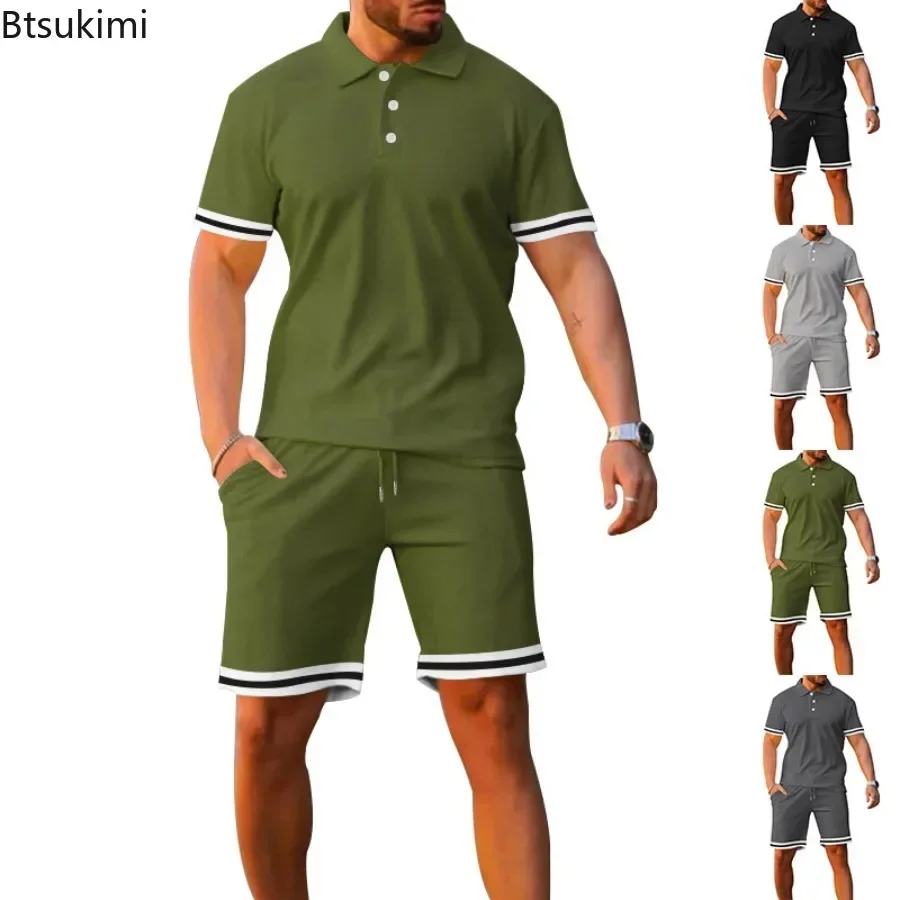 2025 Fashion New Men's Casual Sport Suit Summer Short Sleeve Polo Shirt+Short Pants 2 Piece Sets Men Trend Streetwear Tracksuit
2025 Fashion New Men's Casual Sport Suit Summer Short Sleeve Polo Shirt+Short Pants 2 Piece Sets Men Trend Streetwear Tracksuit