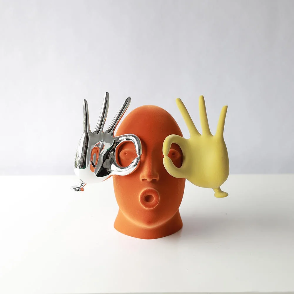 Niche Design Flocked OK Gesture Figurine Sculpture Hotel Exhibition Hall Christmas Artistic Aesthetic Soft Furnshing Decoration
Niche Design Flocked OK Gesture Figurine Sculpture Hotel Exhibition Hall Christmas Artistic Aesthetic Soft Furnshing Decoration