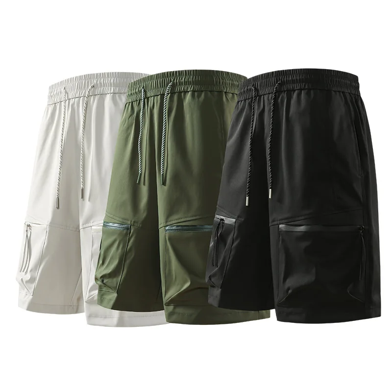 Summer men's five-inch pants, thin outdoor sports drawstring multi-pocket men's pants, polyester youth single-piece casual pants
Summer men's five-inch pants, thin outdoor sports drawstring multi-pocket men's pants, polyester youth single-piece casual pants