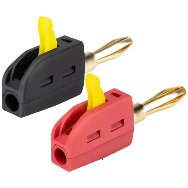Banana Plugs For Speakers 4mm Solderless Quick Connect High Current 32A Banana Plug Wire Connector Quick Connect Banana Jack
Banana Plugs For Speakers 4mm Solderless Quick Connect High Current 32A Banana Plug Wire Connector Quick Connect Banana Jack